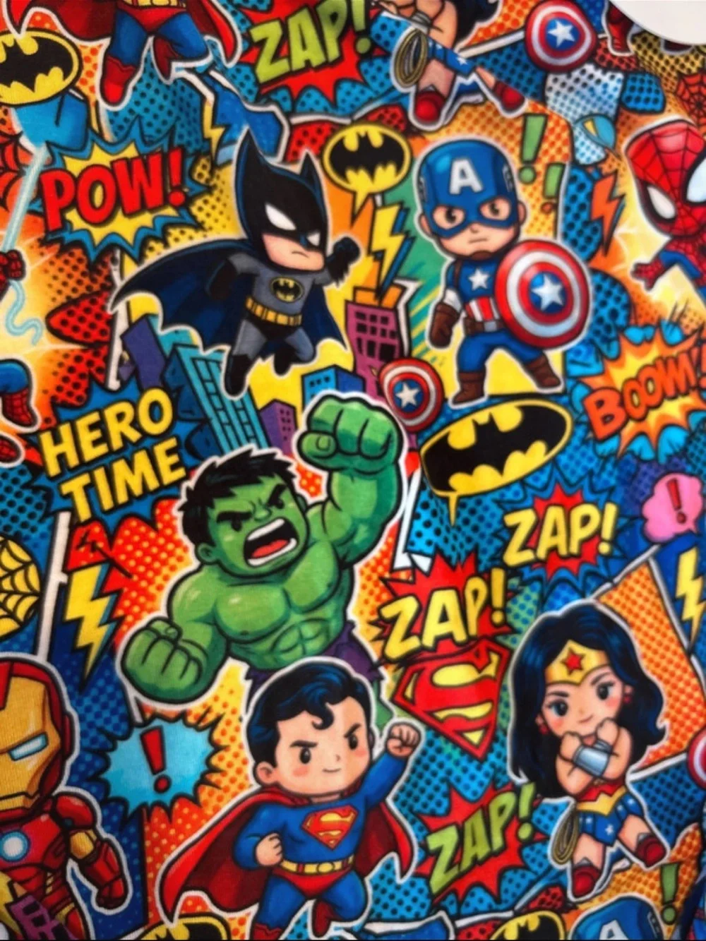 Bamboo Superhero Kids two piece pajamas